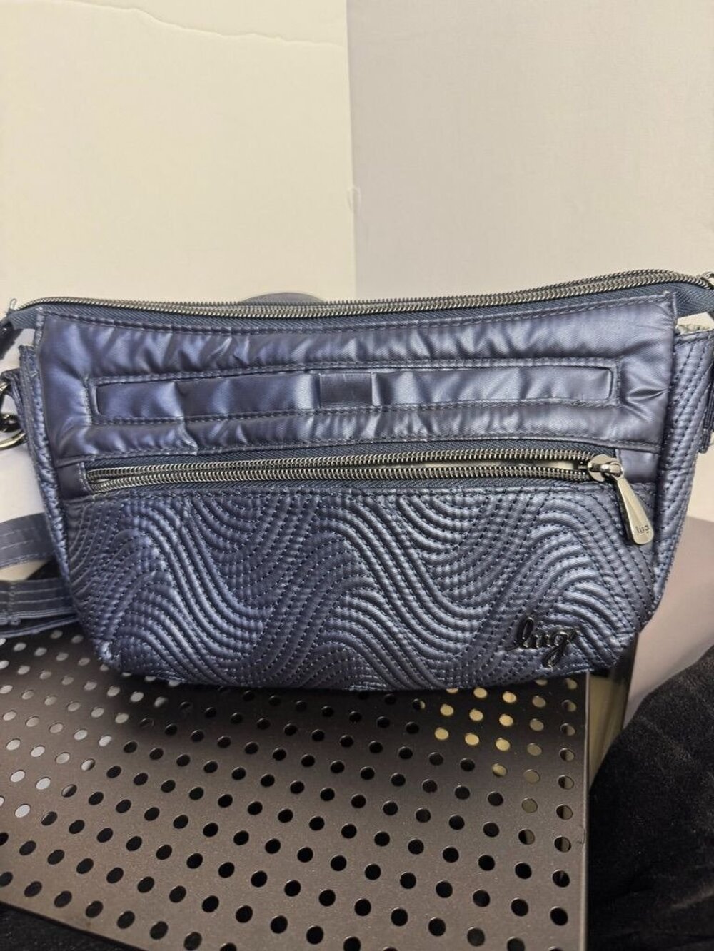 LUG Dash Crossbody - Metallic Indigo NWT